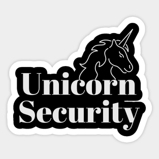 Unicorn Security Sticker